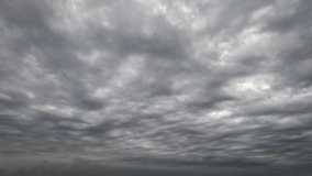 nice timelapse clip with massive grey rain clouds - loop video