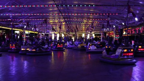 Bumper Cars At A Carnival Stock Footage Video 100 Royalty Free 0818 Shutterstock