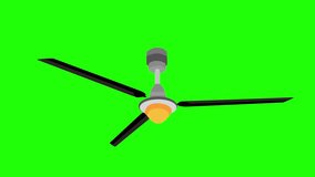 ceiling fan green screen animation video, ceiling fan animation
