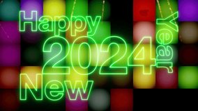 christmas background neon colorful celebration christmas happy new year illumination Christmas (X mas) or New Year shiny background wallpaper