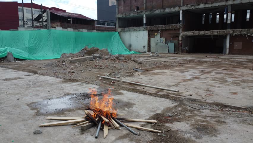 
aerial images with drone of bogota