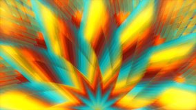 Stardom - Multicolored Abstract Stars Video Background Loop /// Wonderfully flowing colorful stars pattern. A glowy hypnotic loopable video background that is a joy to watch.