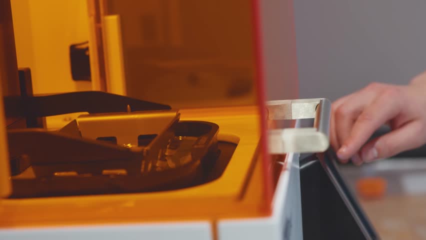 Dental additive technologies. Manufacturing of 3D dental models of prosthesis for medical treatment in stomatology clinic. Advancement. Odontology. | Shutterstock HD Video #3391307783