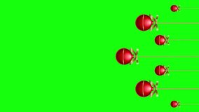3d vertical screen realistic hanging 4K Christmas balls animation isolated on Green Screen Decorative Christmas Balls ornaments Package Christmas Tree balls Hanging and Moving for Card Template. - Powered by Shutterstock - Get 15% off with code: PIKWIZARD15