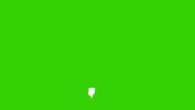 Cartoon Smoke Animation Loop on Green Screen Background - Video Element Effect