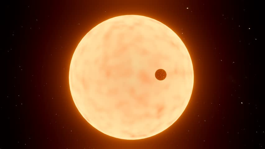 3d animation 55 Cancri e or 55 Cnc e, or Janssen is an exoplanet in the orbit of its Sun Royalty-Free Stock Footage #3391941473