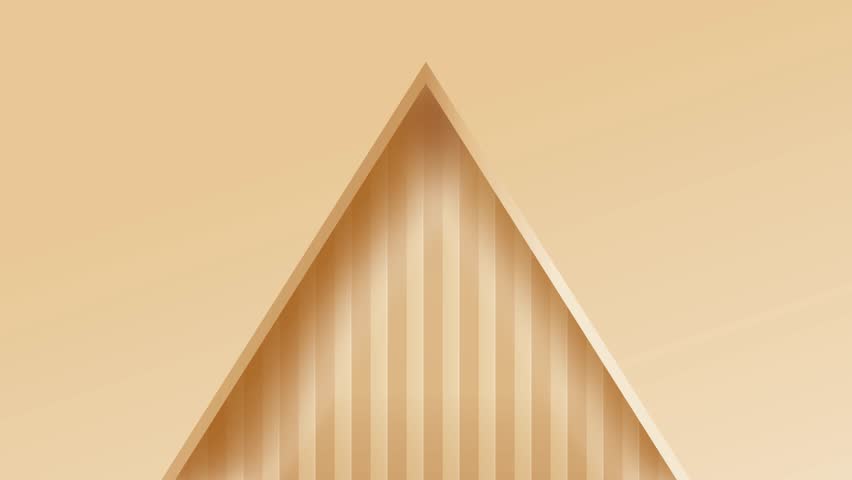 Geometric triangle background in brown colour. Triangle animation for business purpose.