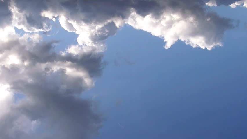 Time-lapse stormy clouds