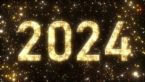 New Years Eve 2024 Counting Down Midnight NYE Countdown Glttering Lights Animation - Powered by Shutterstock - Get 15% off with code: PIKWIZARD15