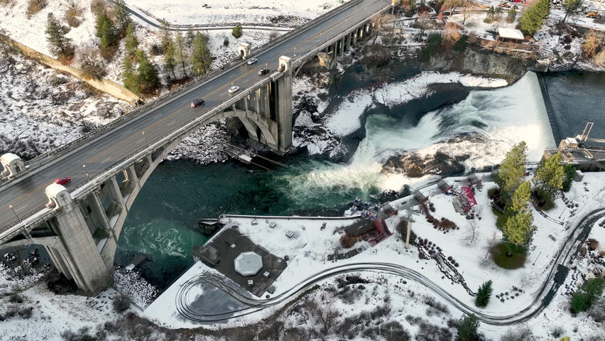 spokane river dam monroe bridge