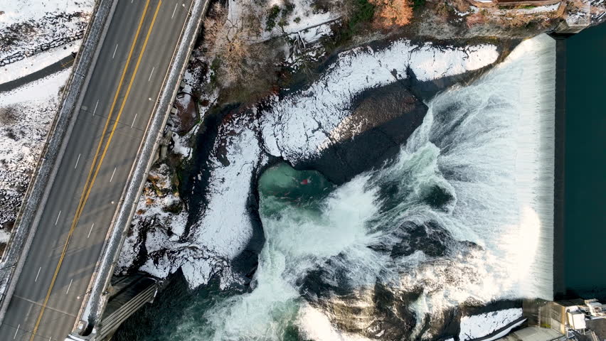 spokane river dam monroe bridge