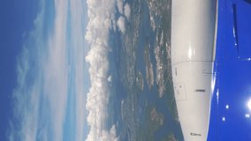 Vertical aerial shot of Oahu Hawaii in 4k slow motion 60fps