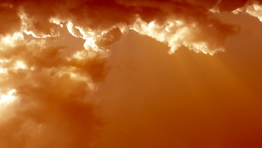 Time-lapse sunset stormy clouds