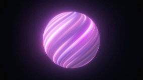 Abstract gradient sphere. Computer generated 3d render