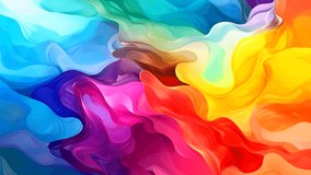 3d render of abstract art video animation with wave motion liquid and fluid style multicolor gradient on isolated black background wallpapers 