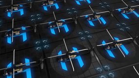 Airfield with military helicopters 3D animation - Powered by Shutterstock - Get 15% off with code: PIKWIZARD15