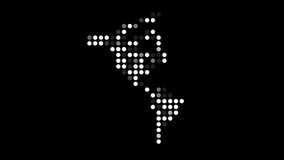 American Continent map Abstract Dot Matrix  - Powered by Shutterstock - Get 15% off with code: PIKWIZARD15