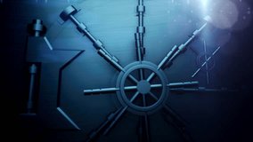 safe opening by turning the circles, which unlocks the lock and opens the heavy steel door. Intro to green screen footage animation for logo or beginning of video - Powered by Shutterstock - Get 15% off with code: PIKWIZARD15