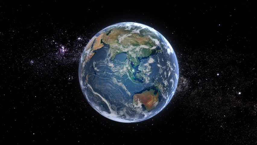 Realistic Earth Orbit and Zoom Glowing Borders Ecuador Royalty-Free Stock Footage #3393346419