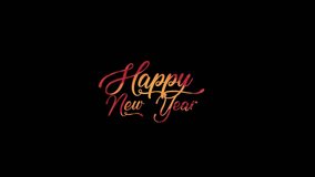 Unique Happy New Year, Happy New Year Animation 2024, Colorful Happy New Year Banner Animation Videos And Black Background 