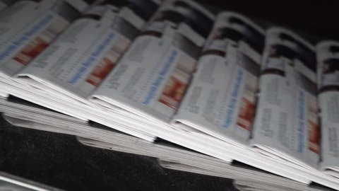 Make and print newspapers – print process – 4k 