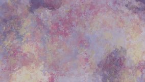 Abstract and grunge painting loop animation video for background. Multicolor texture motions and brush strokes.