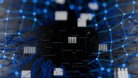 Cryptocurrency trading concept. Bitcoin on abstract technology background. Cryptocurrency on a printed circuit board. - Powered by Shutterstock - Get 15% off with code: PIKWIZARD15