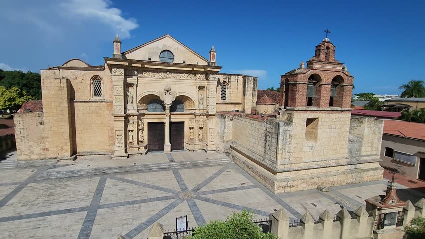 The Cathedral of Santa María la Menor in the Colonial City of Santo Domingo. It is the first and oldest cathedral in the Americas, begun in 1504 and was completed in 1550.