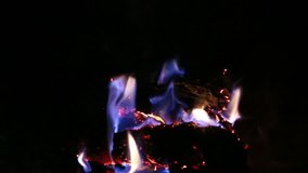 burning fire fireplace night Full HD progressive video  SLR Canon 6d