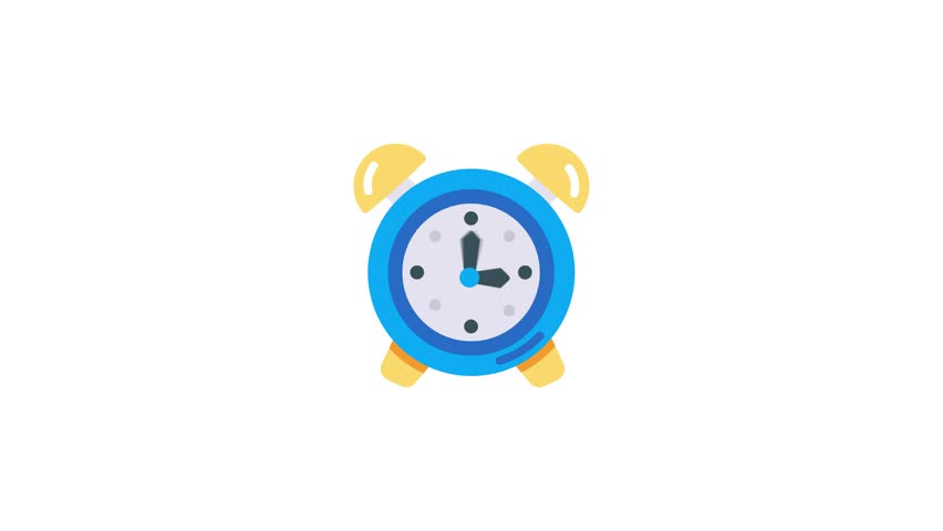 Check out this animated flat icon of an alarm clock  Royalty-Free Stock Footage #3394231471