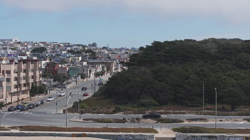 Aerial view of the Golden Gate park in San Francisco, USA.