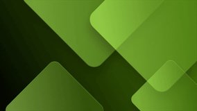 Animated Dark lime green abstract geometric square shapes minimal background, square shapes background