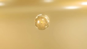 Liquid bubbles mixed create 3D nourishing therapy. Macro Shot's elements combine into a serum. The cosmetic serum is combined with a drop. Animated fluid glob in a metaball's morph - Powered by Shutterstock - Get 15% off with code: PIKWIZARD15