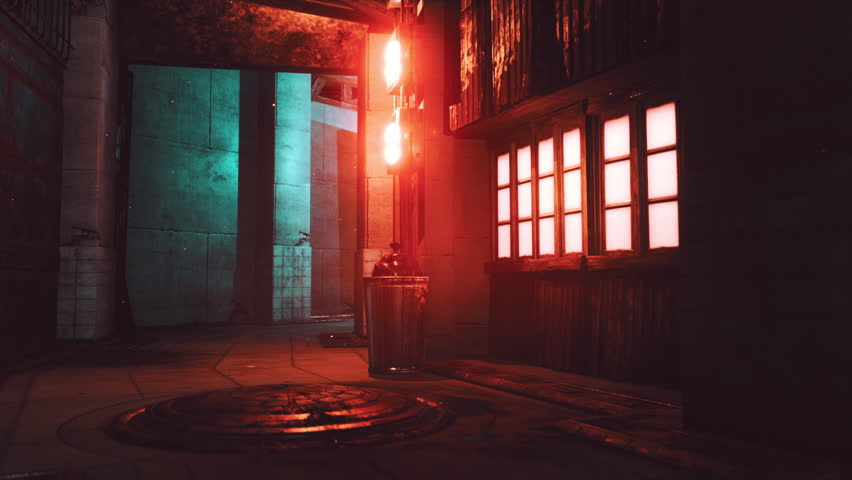 old street of asian town