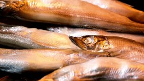 4K Close-Up Video: Baking Smelt Fish in the Oven - Culinary Delight

