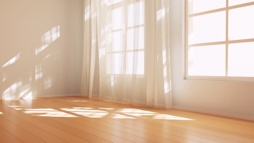 Empty room with light comes in, 3d rendering. Motion graphic. - Powered by Shutterstock - Get 15% off with code: PIKWIZARD15