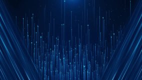 Digital Matrix wave deep abstract stage background cyberspace stream perspective grid big data sorting flow. Network connection dots and lines. Data technology. Abstract dynamic wave. Plexus funnel - Powered by Shutterstock - Get 15% off with code: PIKWIZARD15