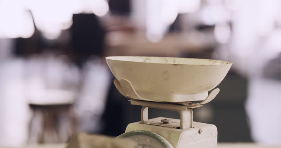 Man, hands and pottery with clay workshop, craft and sculpture with production, manufacturing and textile expert. Unique design, professional mud scale and creative process for earth ware bowl.