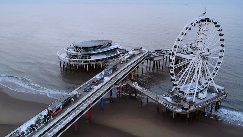 Scheveningen, The Hague. Netherland. Drone