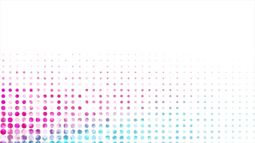 Bright blue pink minimal halftone dots grunge abstract background. Seamless looping geometric tech concept motion design. Video animation Ultra HD 4K 3840x2160