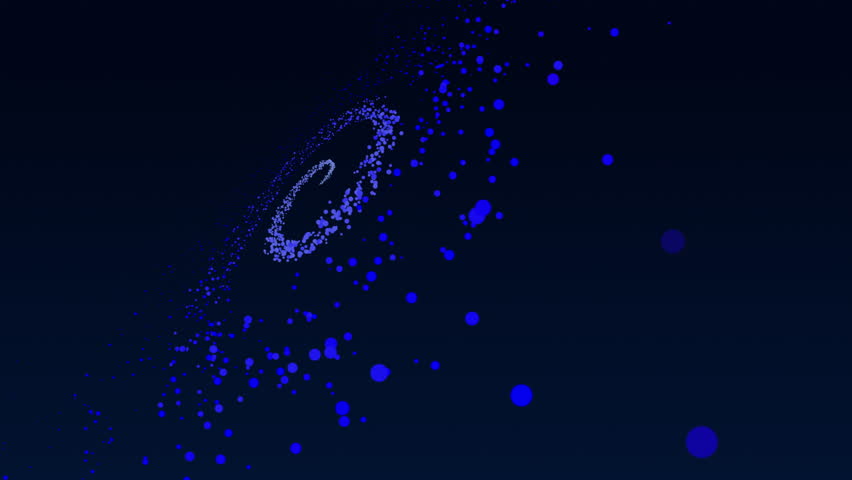 4k Flying Through Moving Particles, Spiral Galaxy, Abstract White Background. Abstract background Animation. High quality 4k footage