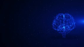 4K Intelligent AI learning system. Concept of data algorithms, learning and development of AI in medicine health. Cyber intelligent brain cyberpunk cyberspace. Innovative technology. 3D Illustration - Powered by Shutterstock - Get 15% off with code: PIKWIZARD15