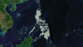Discovering the Diverse Landscapes of Philippines: Detailed Map Stock Footage - Powered by Shutterstock - Get 15% off with code: PIKWIZARD15