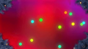 Abstract background to celebrate new year festival slow moving particles lights on red background