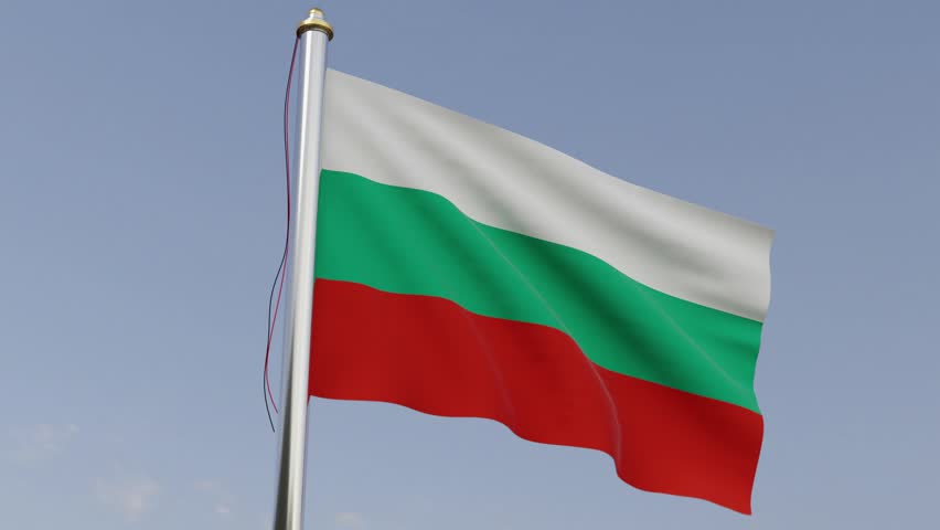 Flag of Bolugaria waving (3D Illsutration )