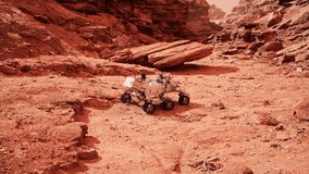 Mars Rover Perseverance exploring the red planet. Elements of this image furnished by NASA. - Powered by Shutterstock - Get 15% off with code: PIKWIZARD15
