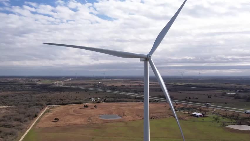 Windmill Farm Sky Landscape Profile 50fps