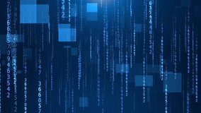 Abstract blue binary code background. Web developer. Digital computer code. information flow of digital rain of numbers. data analysis technologies - Powered by Shutterstock - Get 15% off with code: PIKWIZARD15