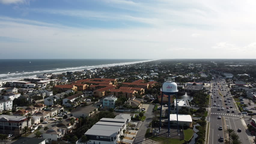  Jacksonville beach Florida drone footage 