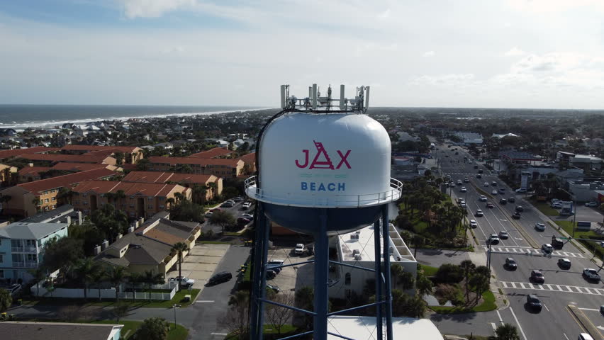  Jacksonville beach Florida drone footage 